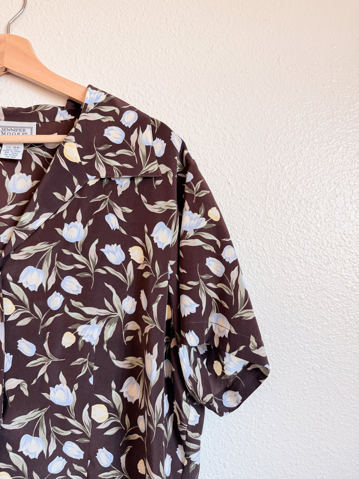 Silk Tulip Blouse - Size 16W