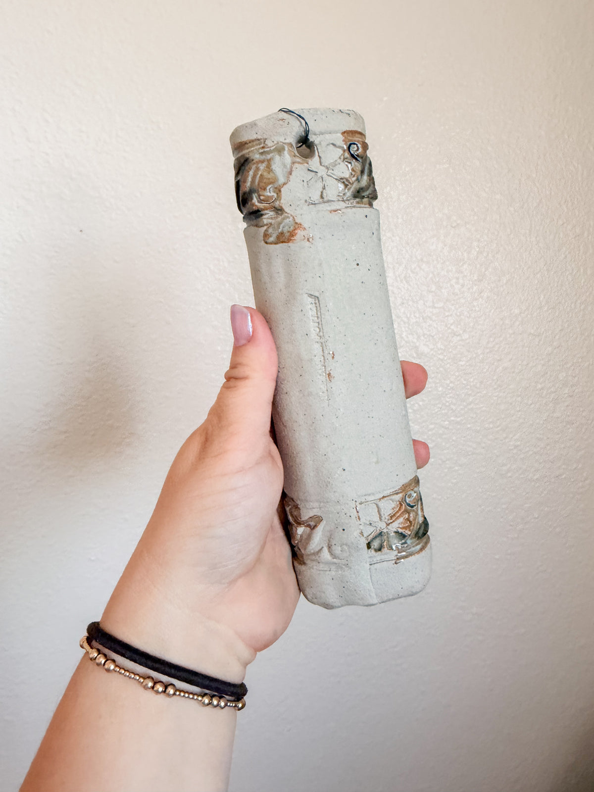 Folk Art Wall Vase