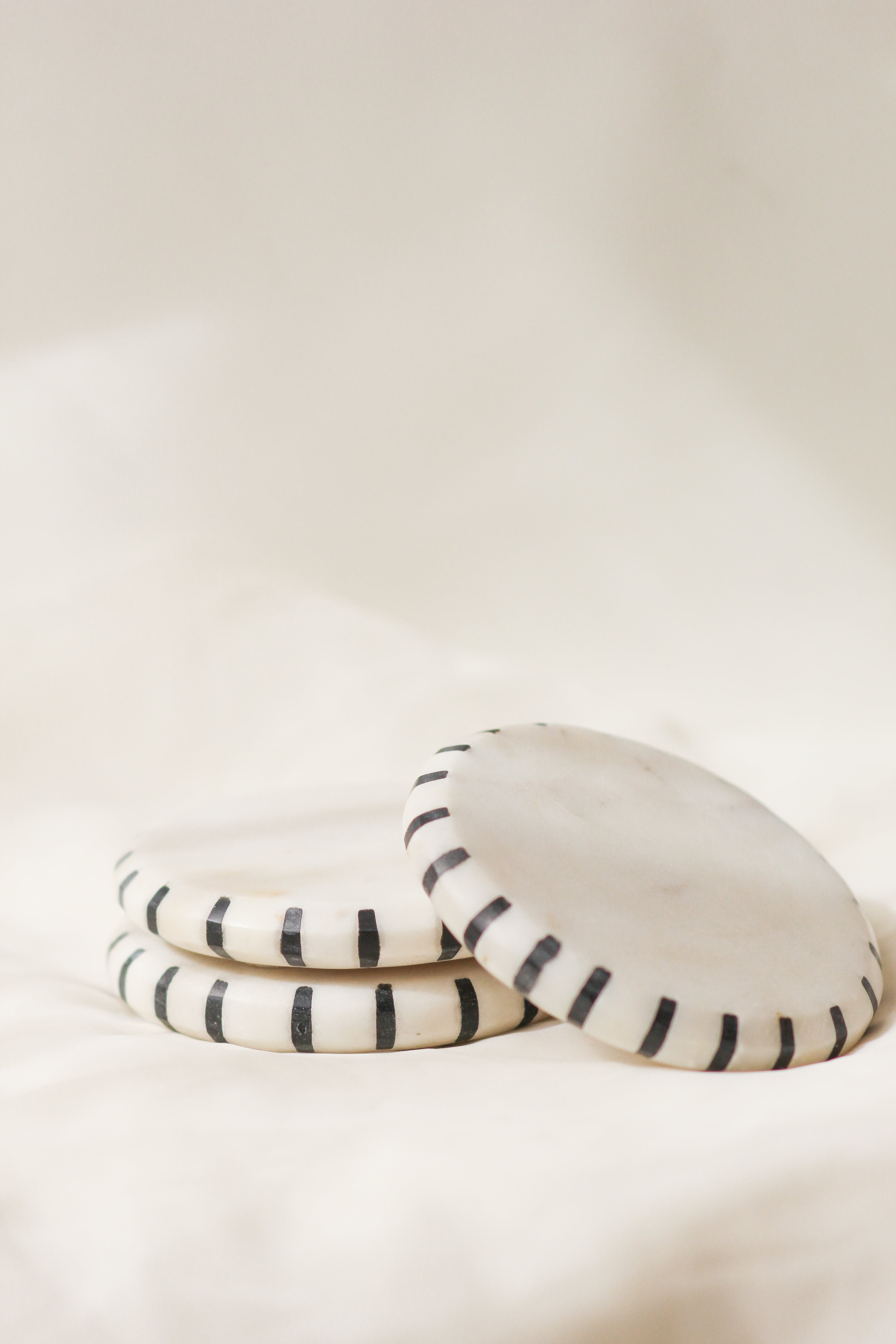 Black and White Marble Coasters