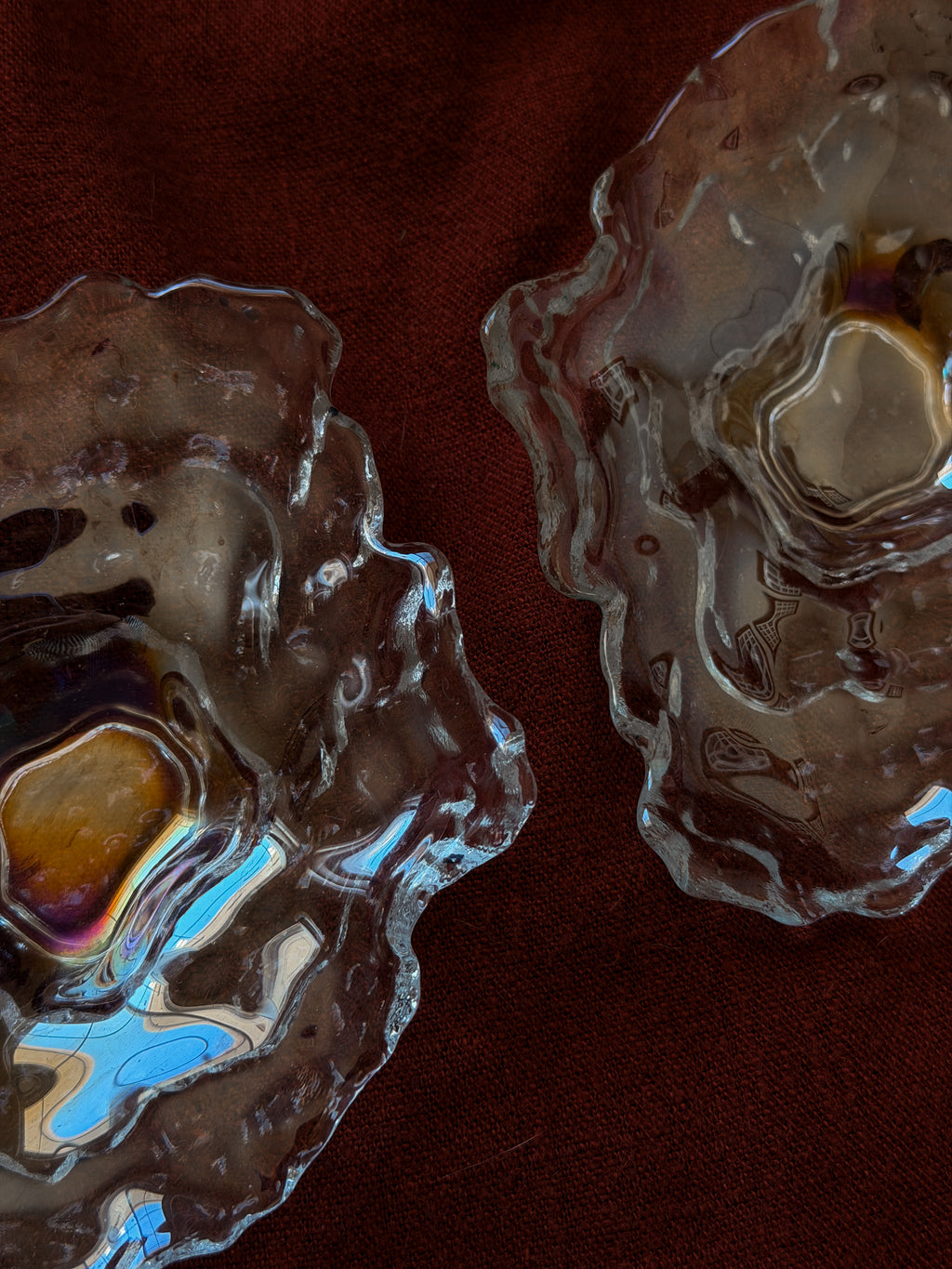 Iridescent Oyster Dishes