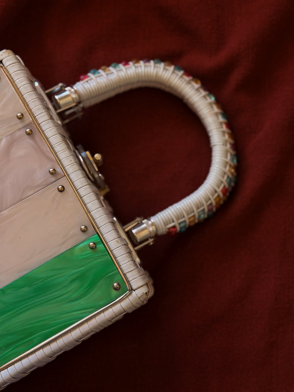 Wicker Beaded Purse