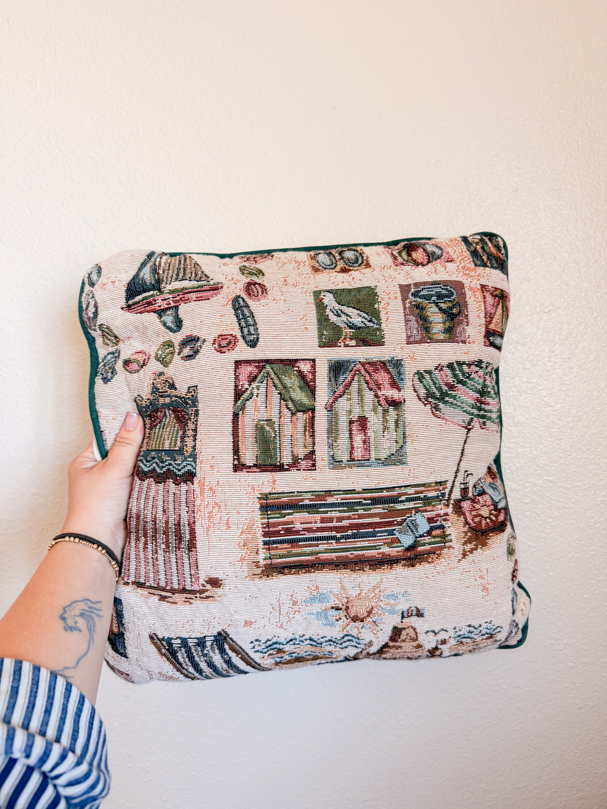 Beach House Throw Pillow