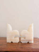 Load image into Gallery viewer, Onyx Fleur Des Lis  Bookends
