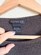 Dark Brown Pullover Sweater - Size M
