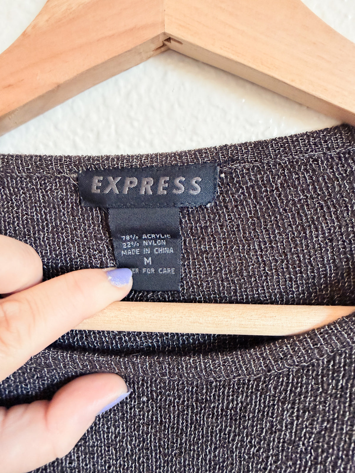 Dark Brown Pullover Sweater - Size M
