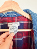 Vintage Insulated Denim Jacket - Size L