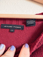 Red Boatneck Sweater - Size S