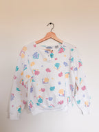 90s Crewneck Button Up - Size M