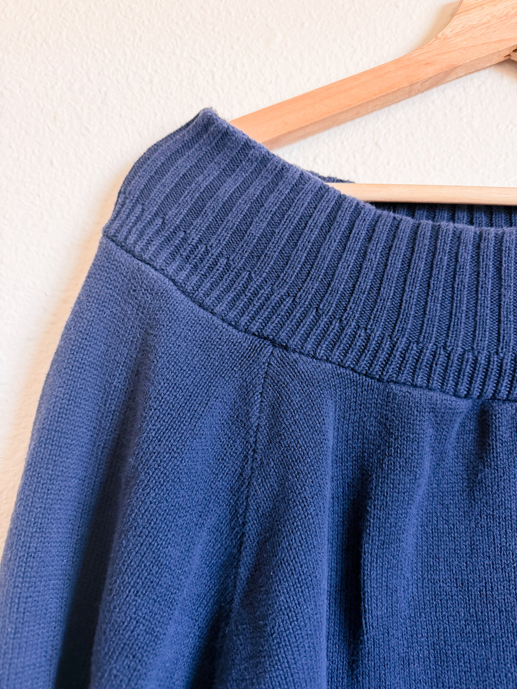 Navy Blue Boatneck Sweater - Size L