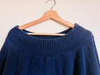 Navy Blue Boatneck Sweater - Size L