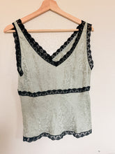 Load image into Gallery viewer, Silky Sage and Black Tank - Size M
