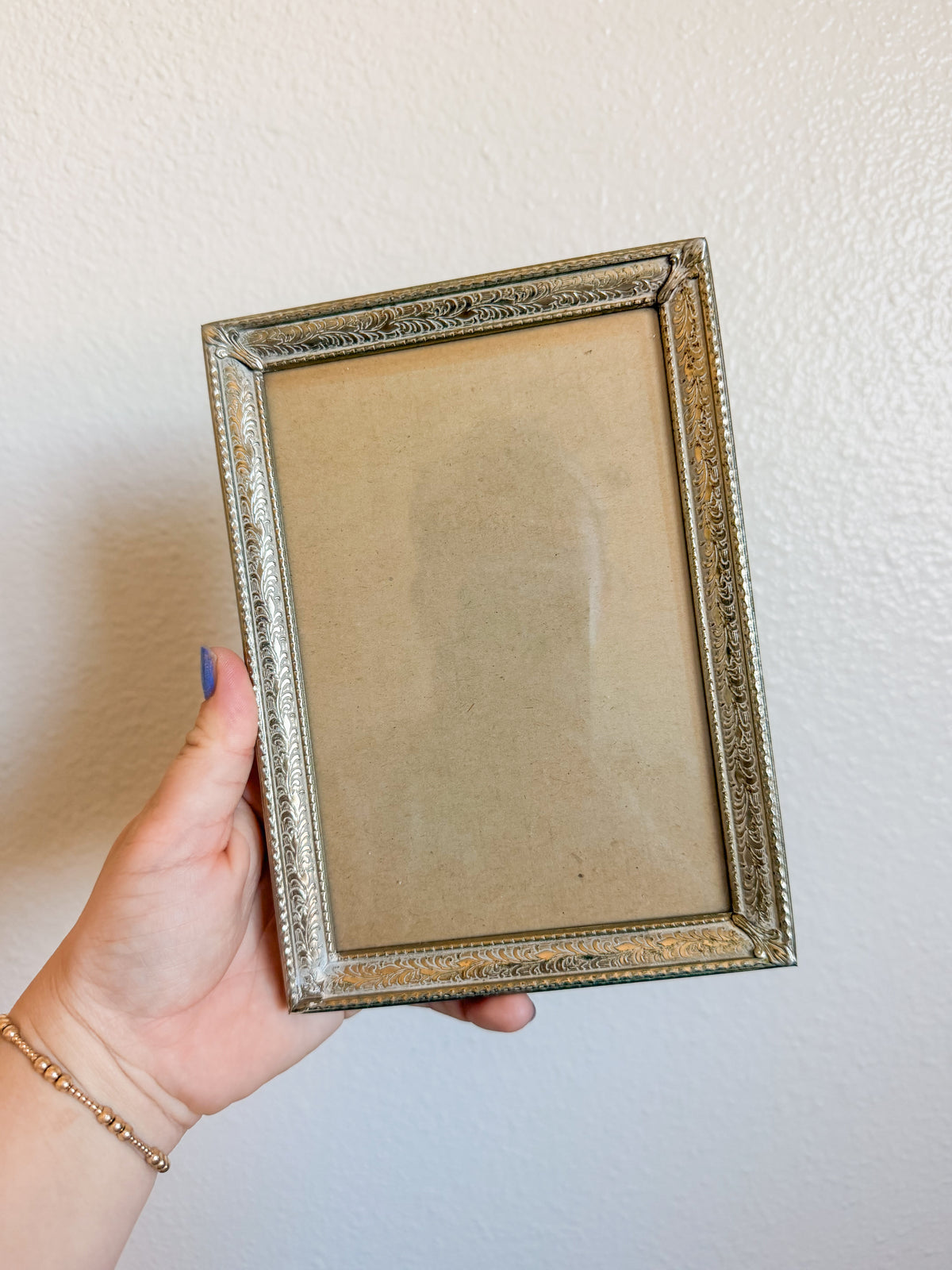 Gold Floral 5x7 Photo Frame