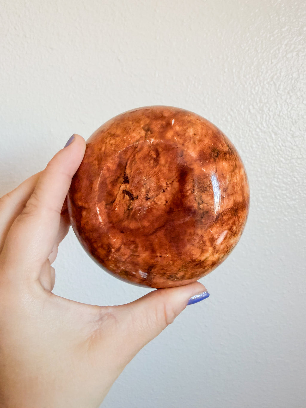 Brown Marbled Stone Dish