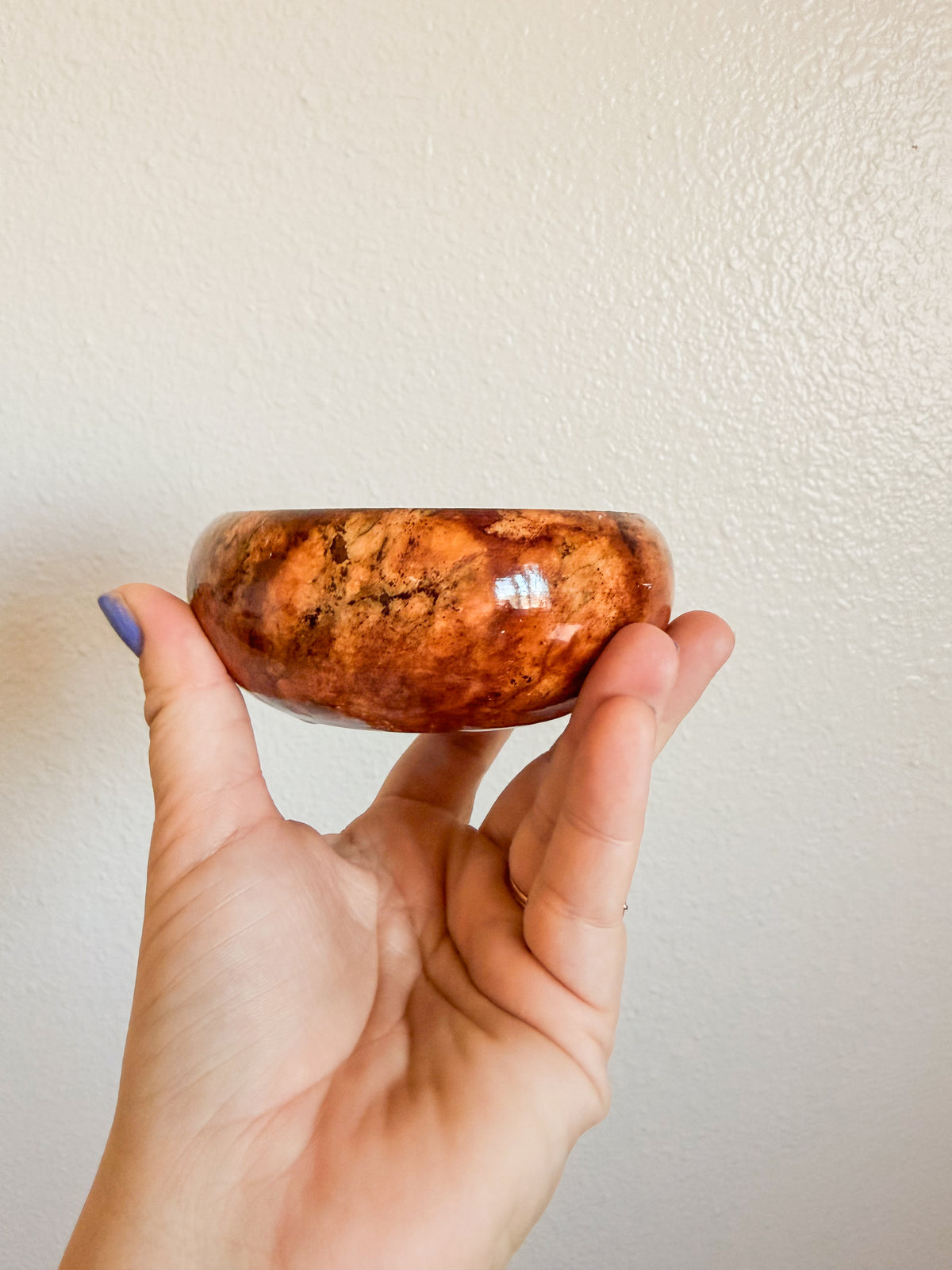 Brown Marbled Stone Dish