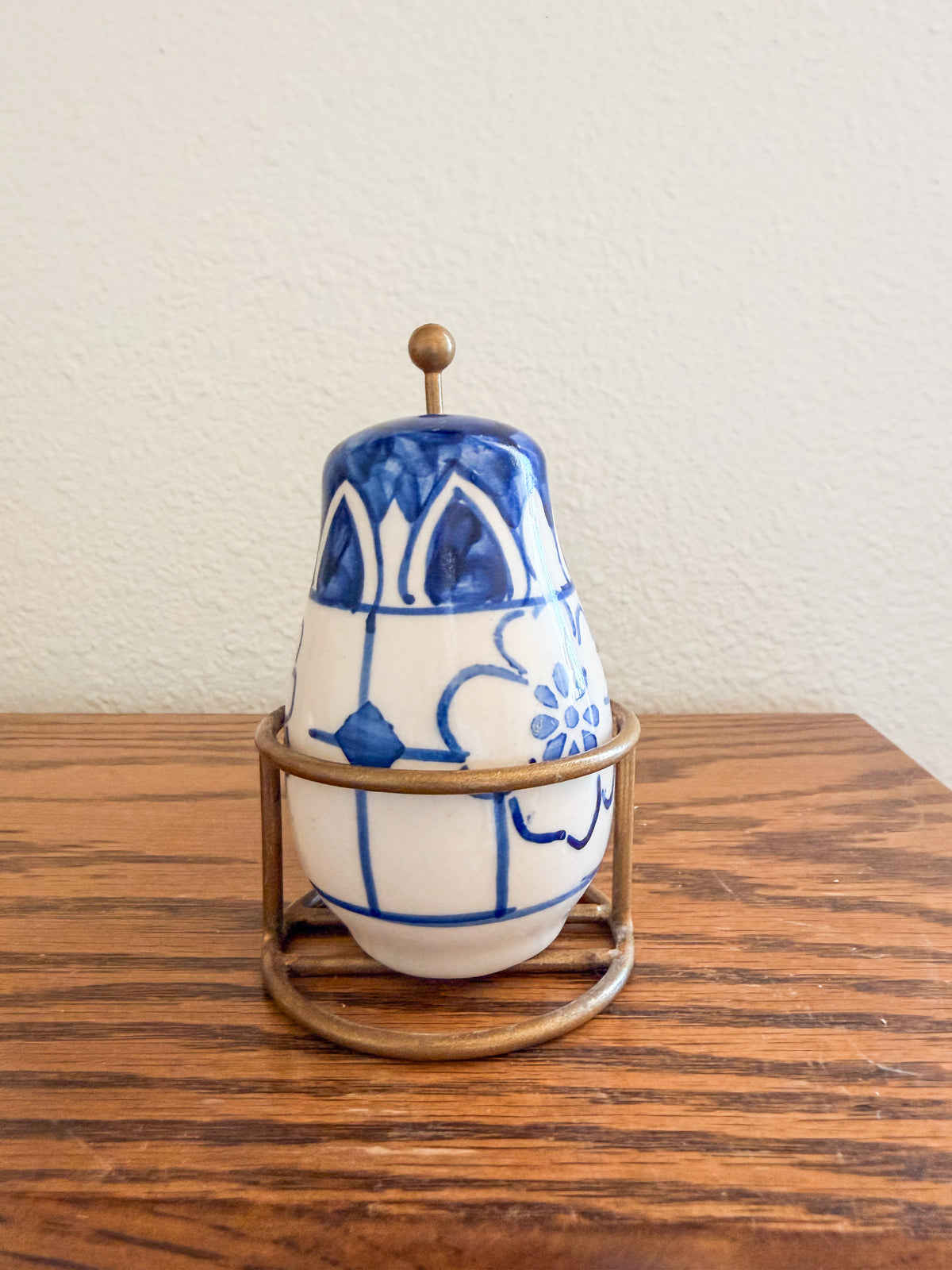 Blue and White Floral Shakers