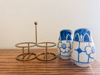 Blue and White Floral Shakers
