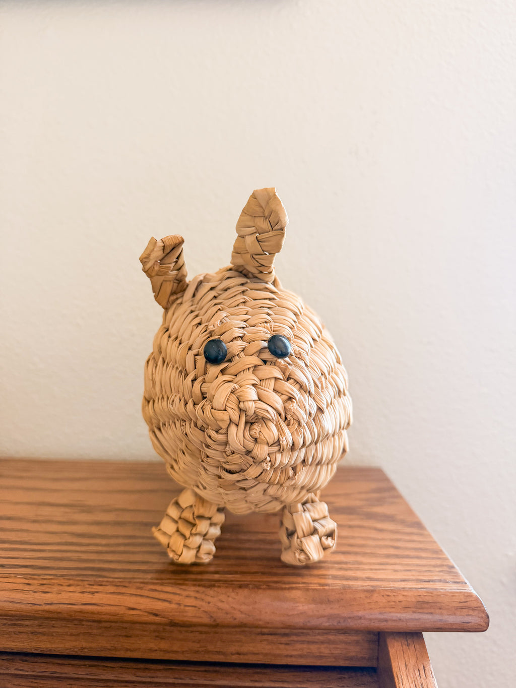 Wicker Piggy Bank