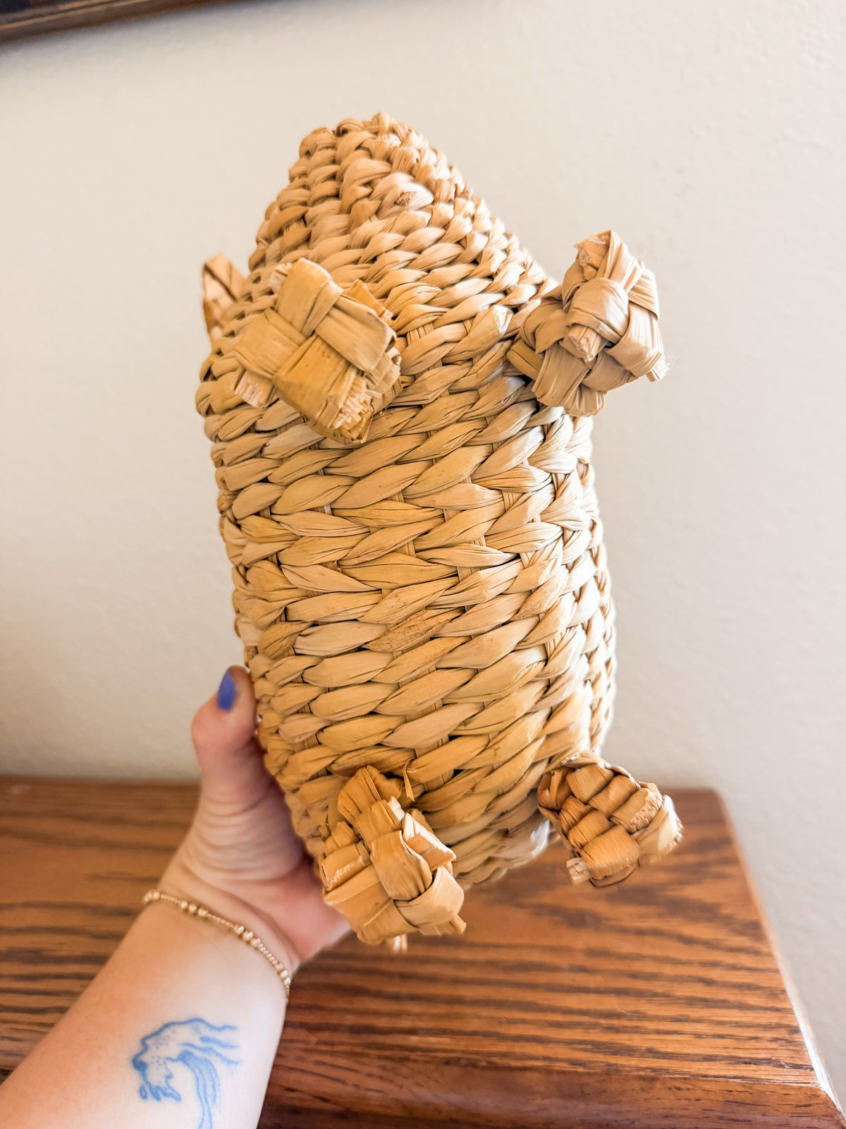 Wicker Piggy Bank
