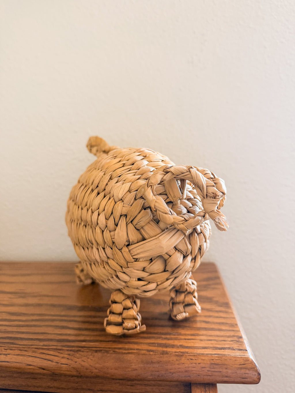 Wicker Piggy Bank
