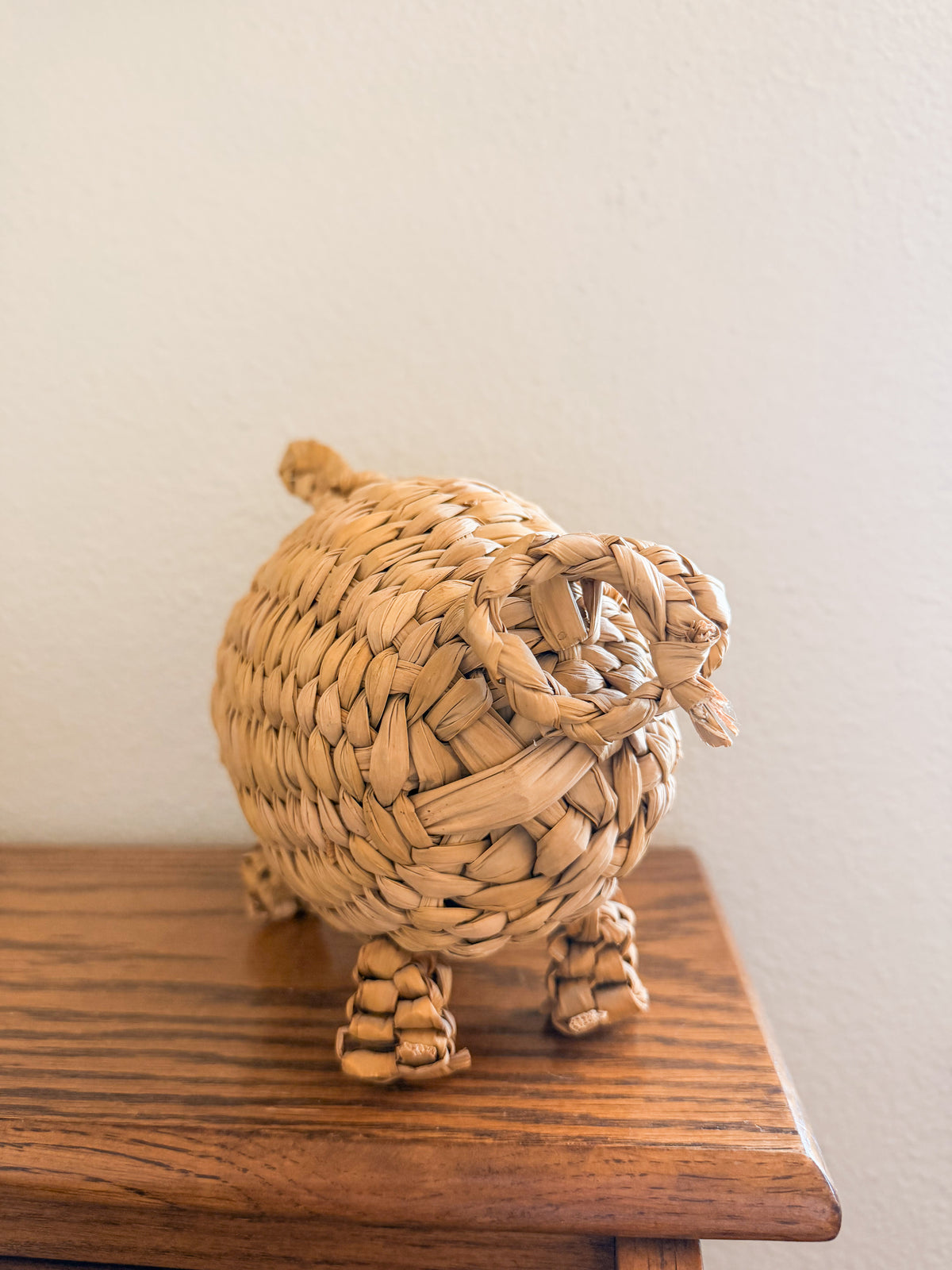 Wicker Piggy Bank