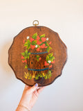 Wooden Strawberry Plaque