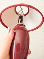 Miniature Burgundy Lamp
