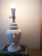 Star Cutout Ceramic Lamp