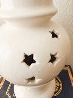 Star Cutout Ceramic Lamp