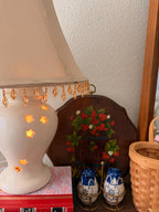 Star Cutout Ceramic Lamp
