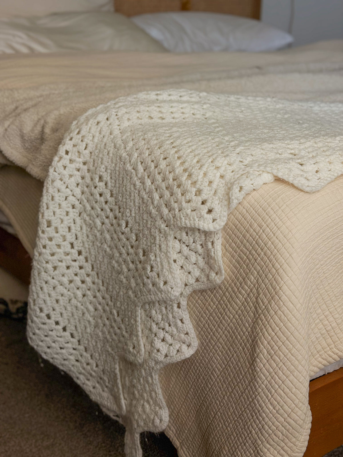 White Vintage Afghan