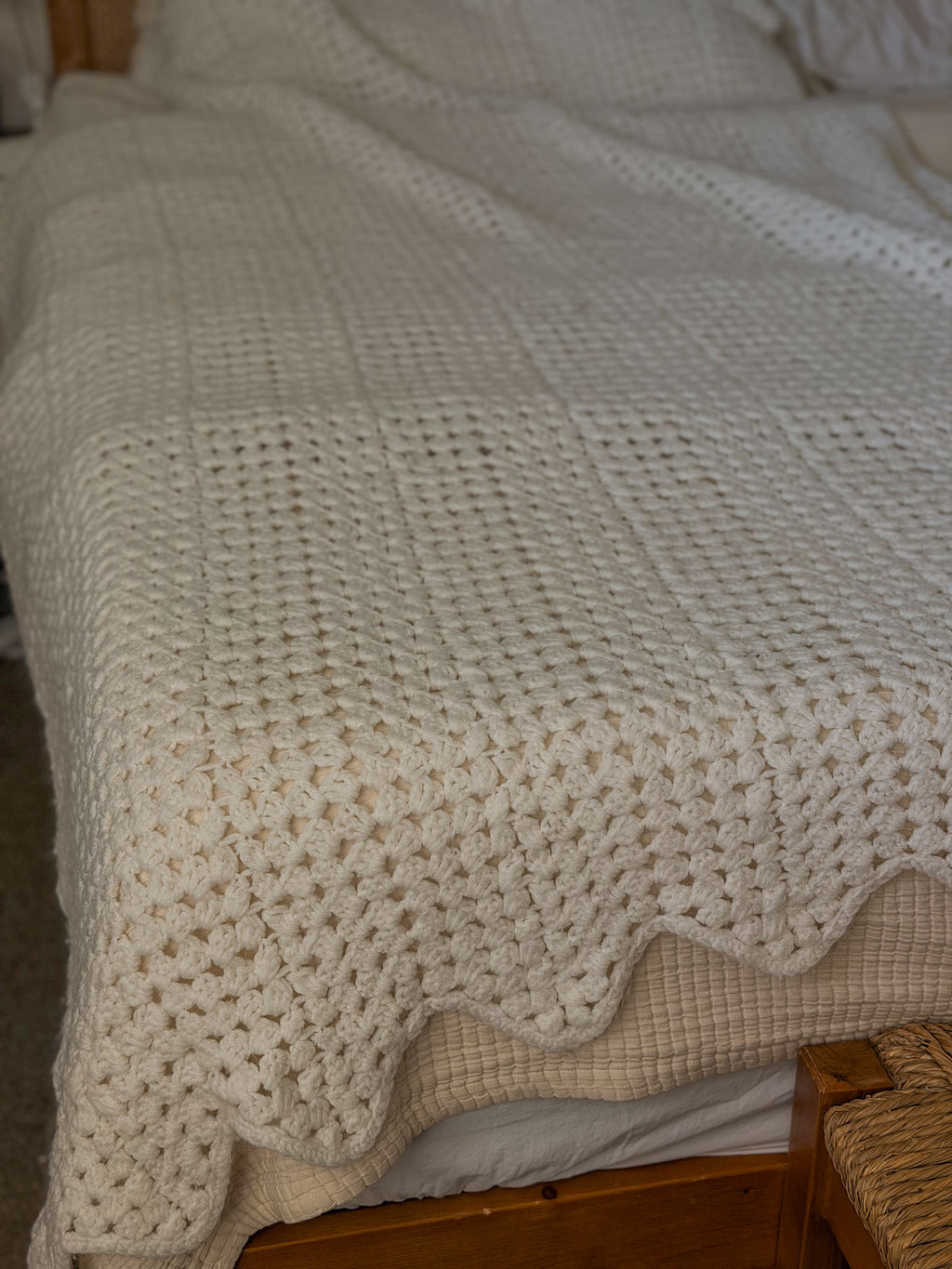 White Vintage Afghan