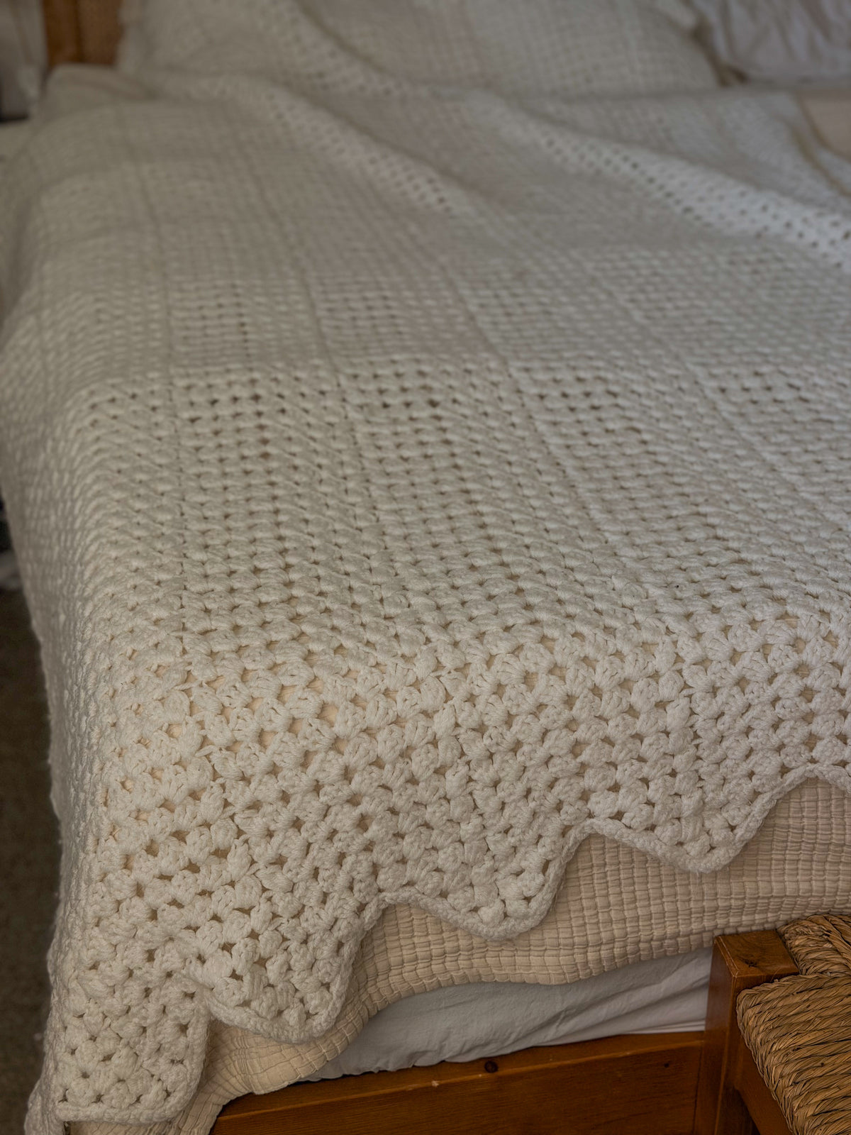White Vintage Afghan