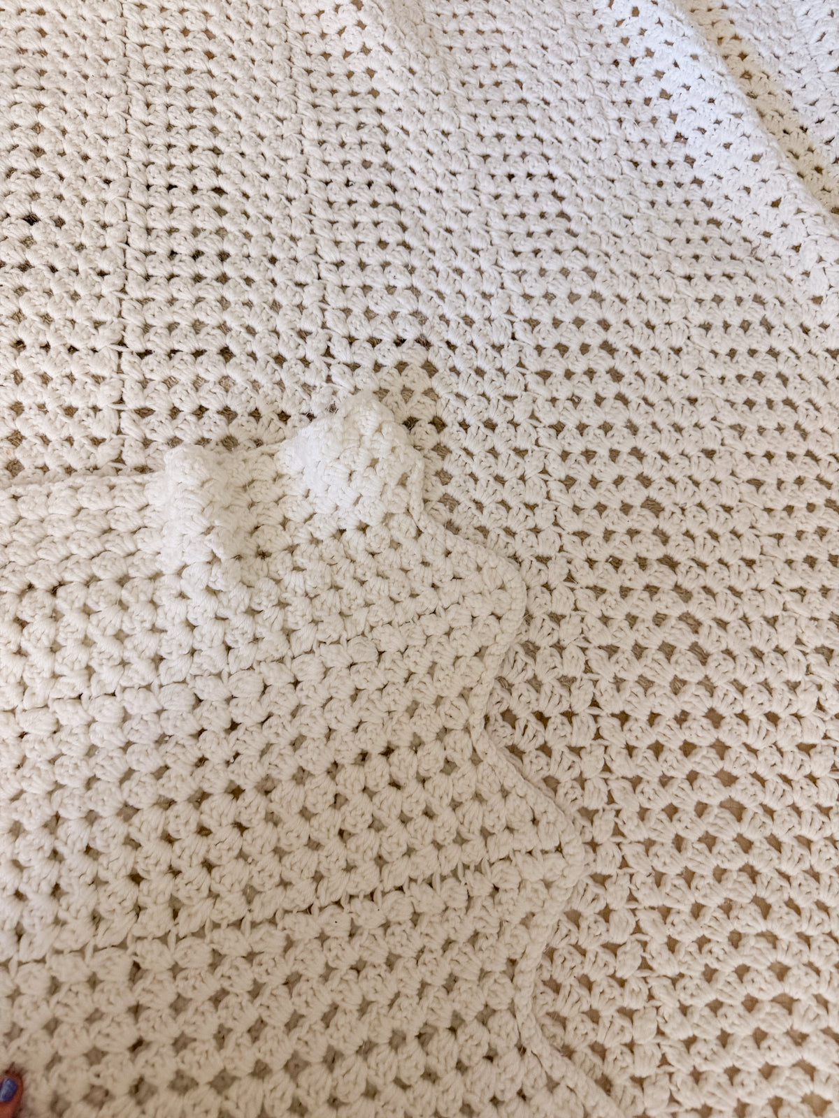 White Vintage Afghan