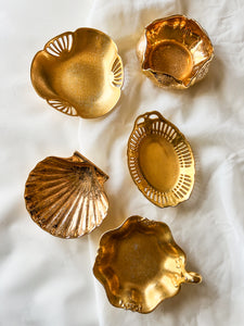 Gold Painted Porcelain Dishes