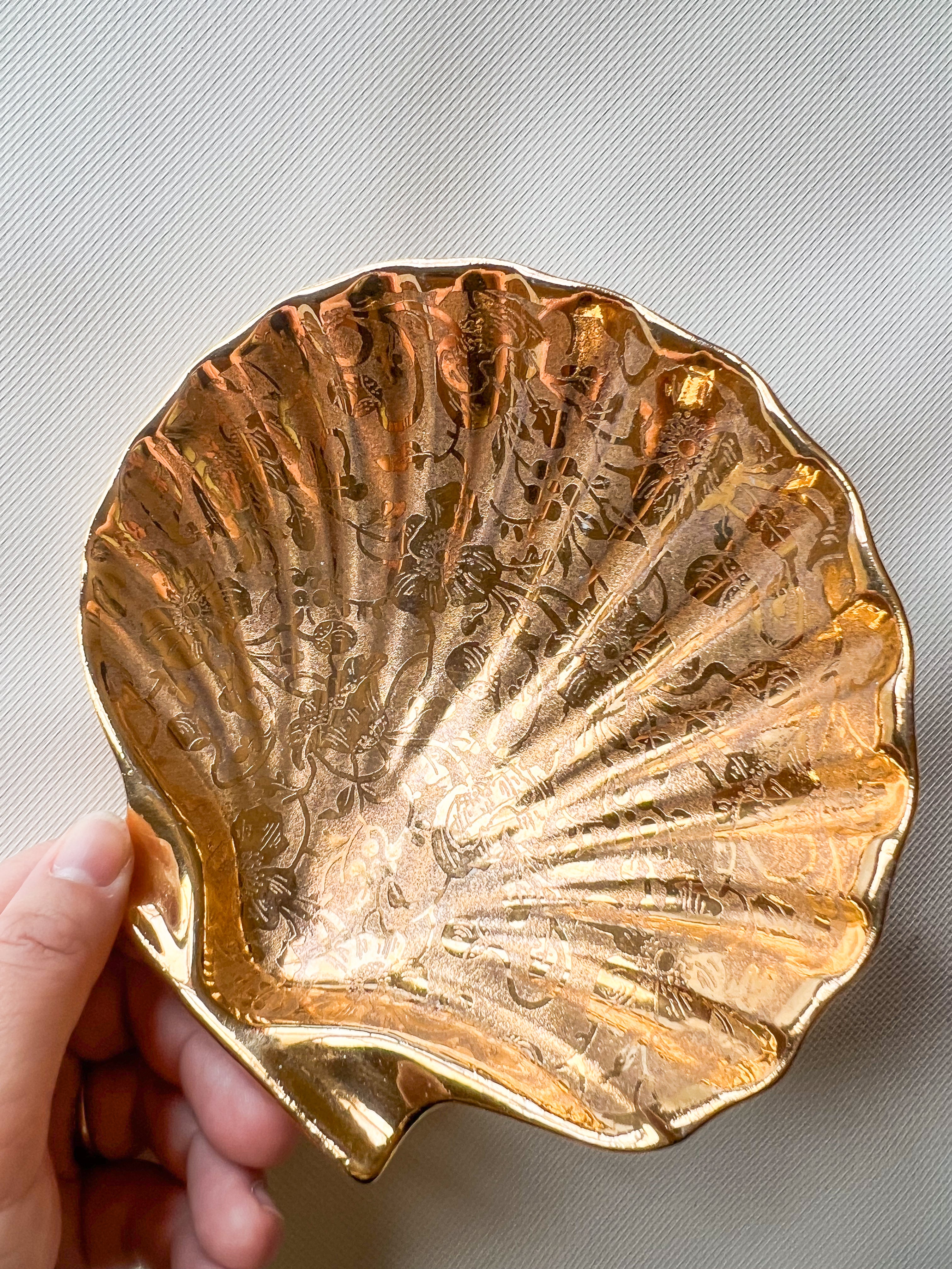 Gold Painted Porcelain Dishes