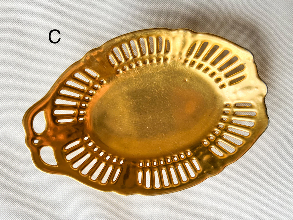 Gold Painted Porcelain Dishes