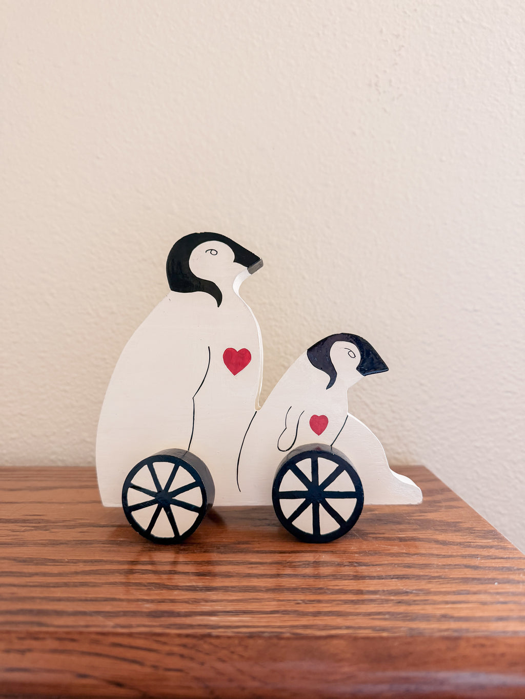 Wooden Penguin Rolling Toy