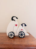 Wooden Penguin Rolling Toy