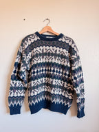 Chunky Geometric Sweater - Size M