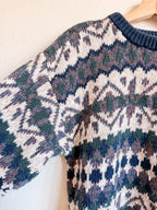 Chunky Geometric Sweater - Size M