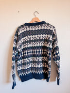 Chunky Geometric Sweater - Size M