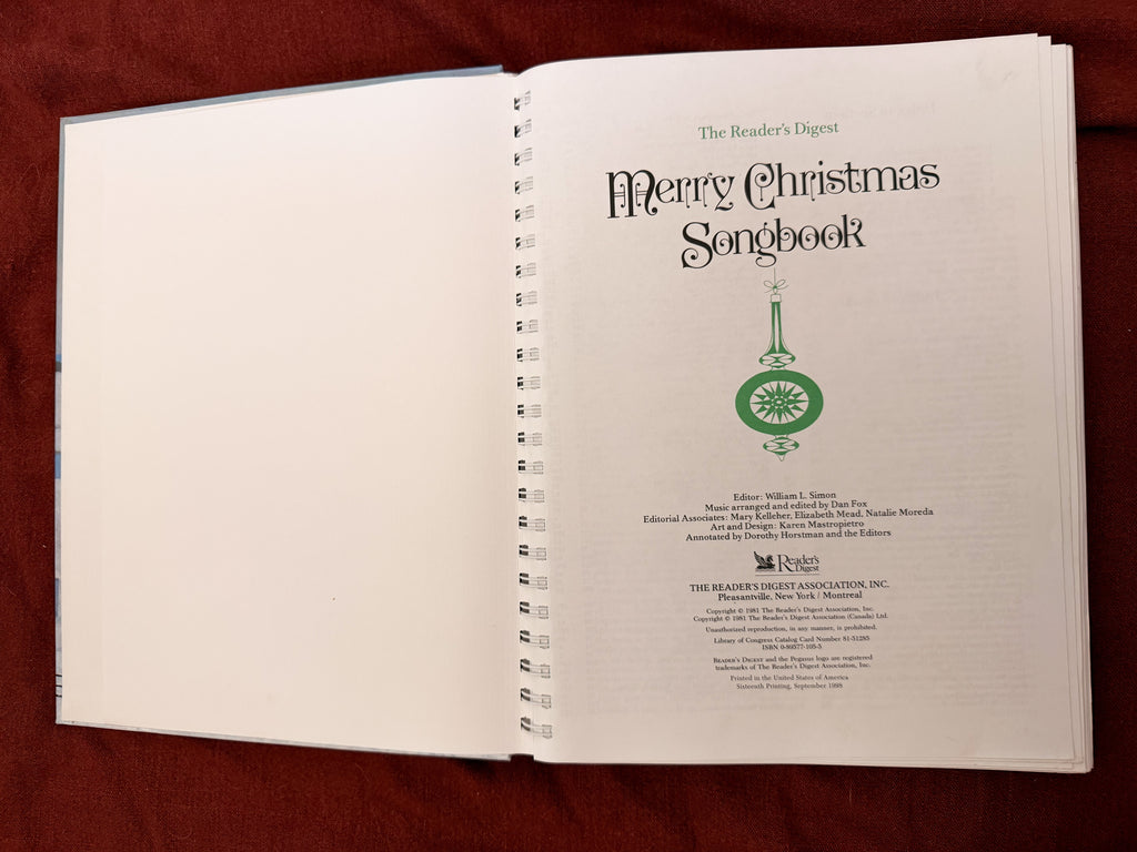 The Reader's Digest Merry Christmas Songbook
