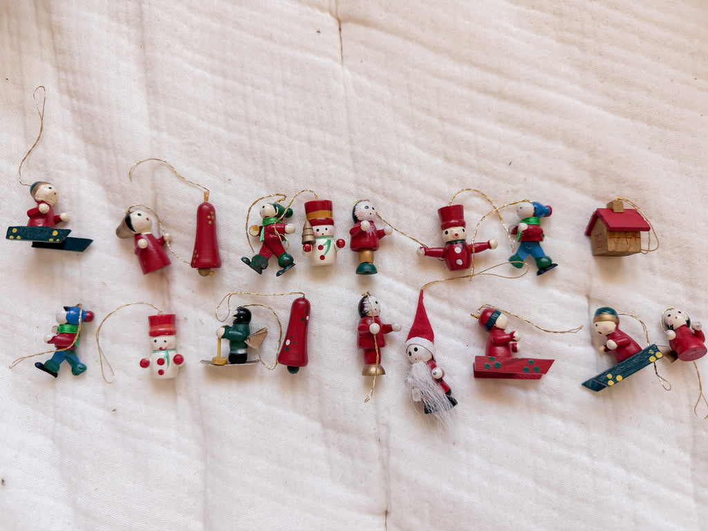Collection of Mini Wooden Ornaments