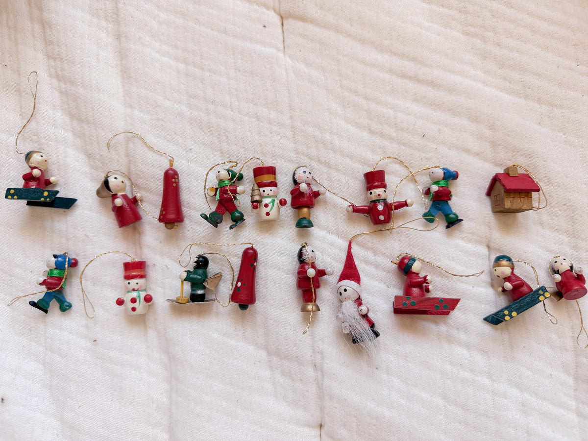 Collection of Mini Wooden Ornaments