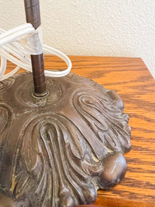 Lamp with Ceramic Floral Shade