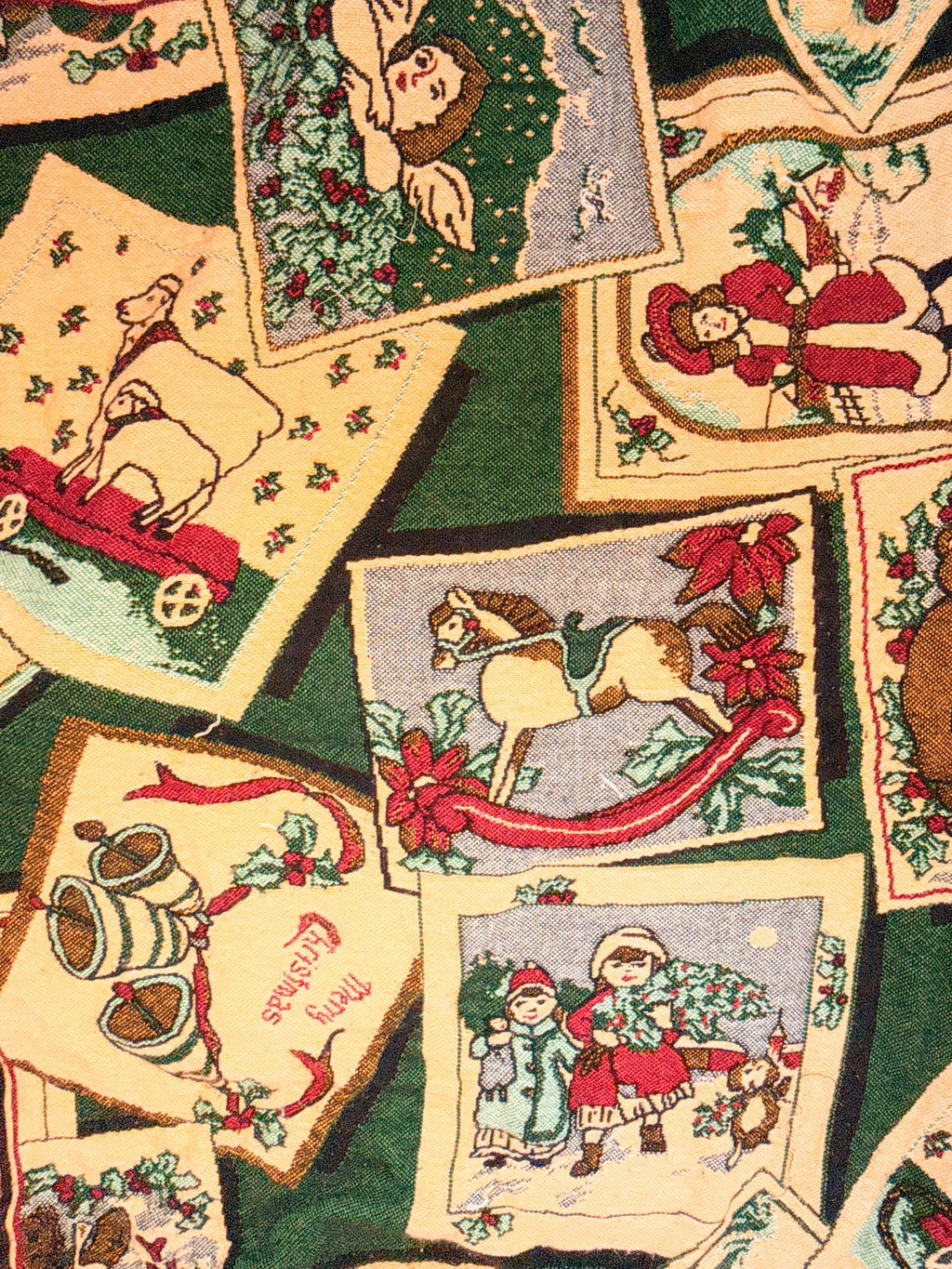 Vintage Christmas Throw Blanket