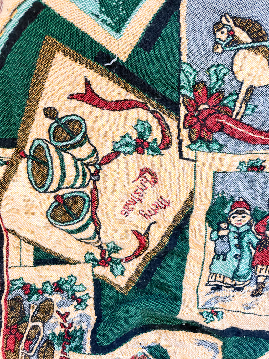 Vintage Christmas Throw Blanket