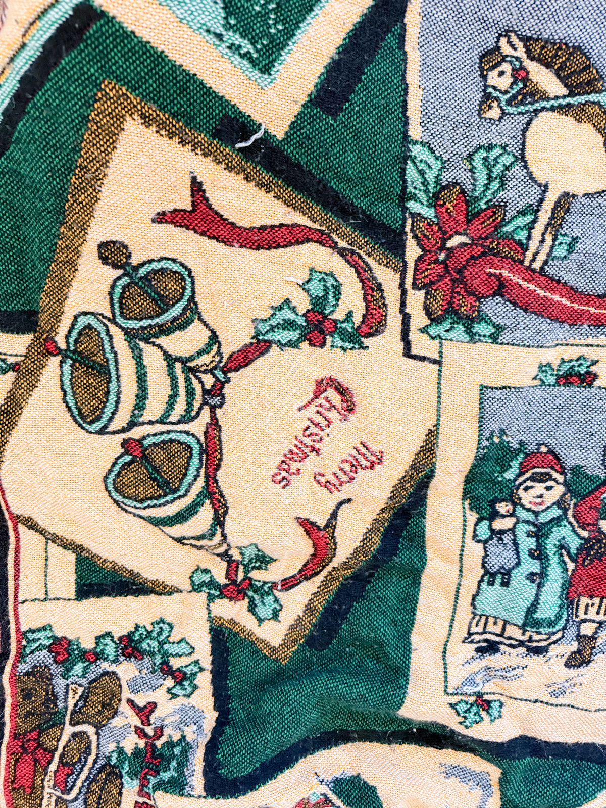 Vintage Christmas Throw Blanket