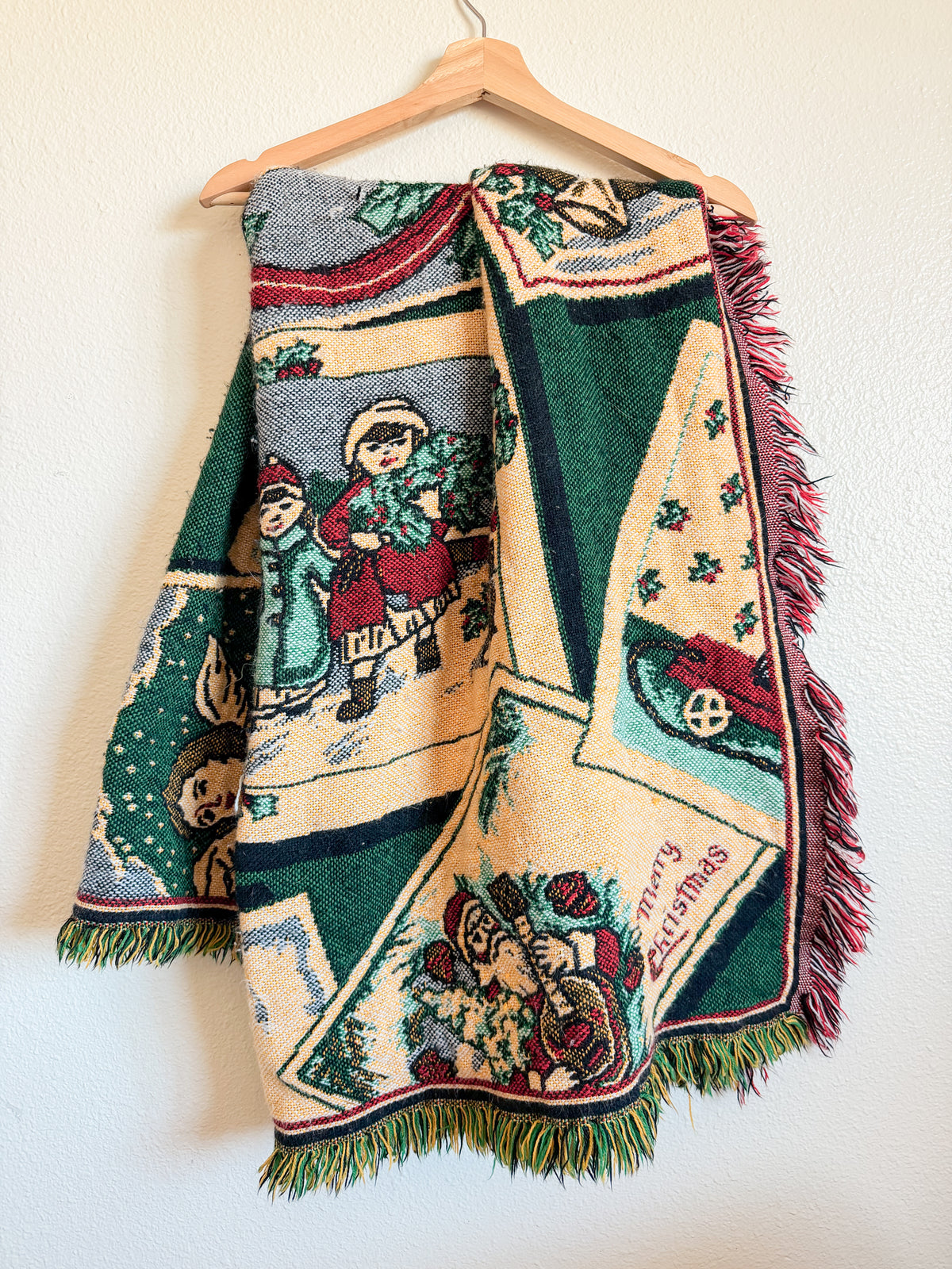 Vintage Christmas Throw Blanket