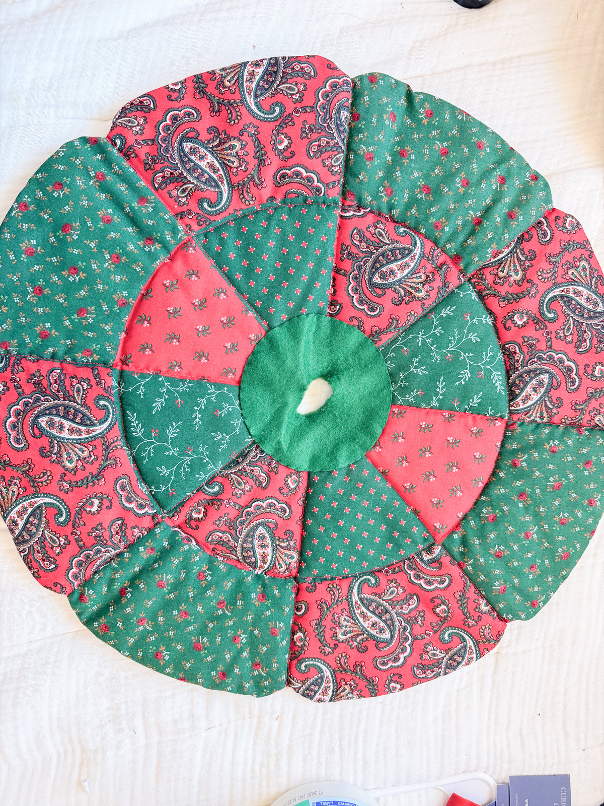 Miniature Quilted Tree Skirt
